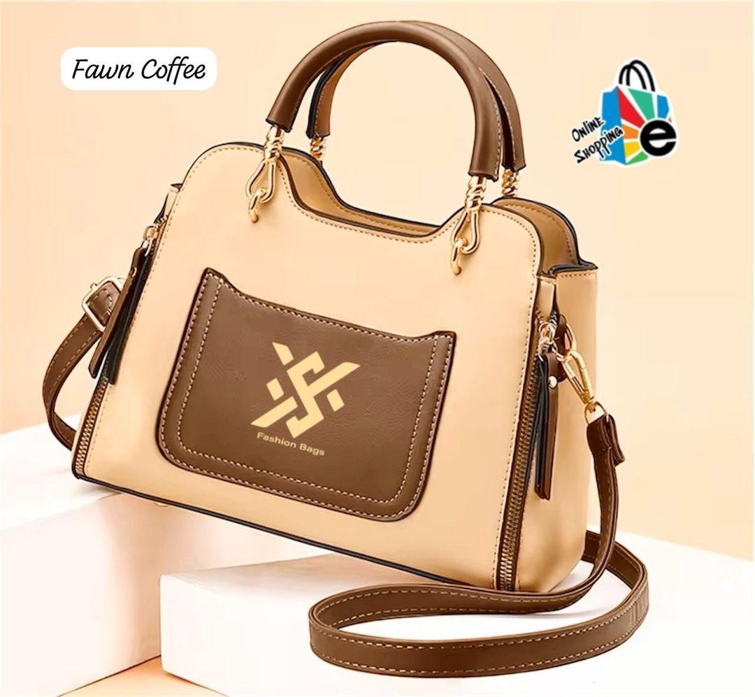 Chic Women's Brown PU Leather Shoulder Bag