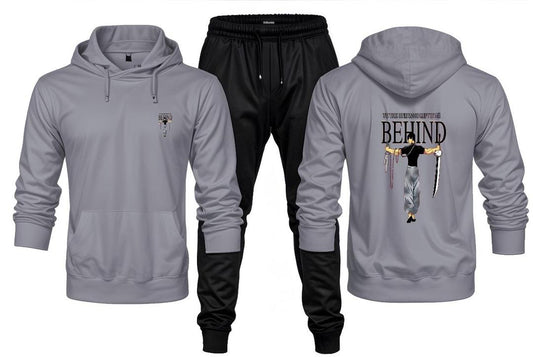 Fleece Printed Hoodie 2 Pcs Men's