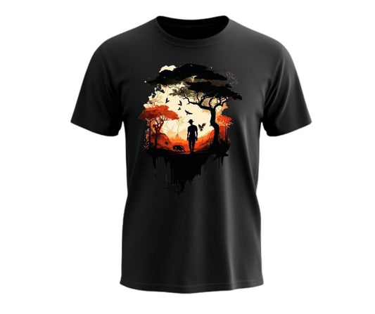 Men's Cotton Graphic Sublimation Round Neck T-Shirt -