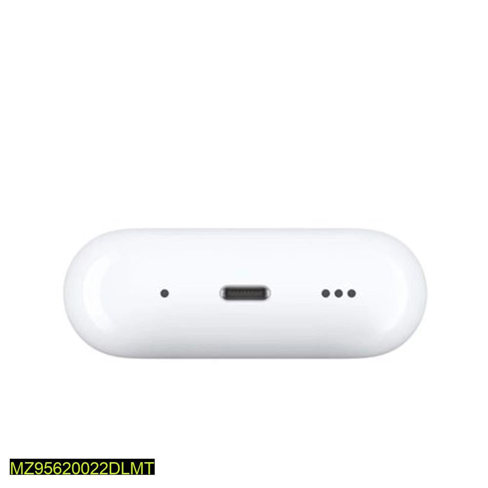 White electronic device with USB-C port on a white background