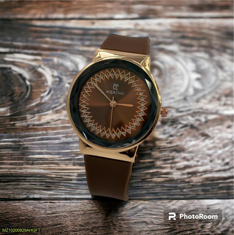 Aqua Time Premum watach with gold and black combination