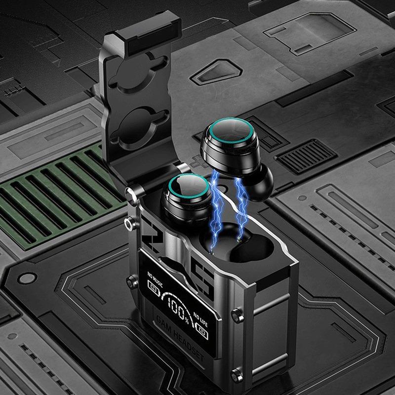 Black electronic device with green buttons on a dark, textured surface.
Enjoy your Gaming upto 10 hours.