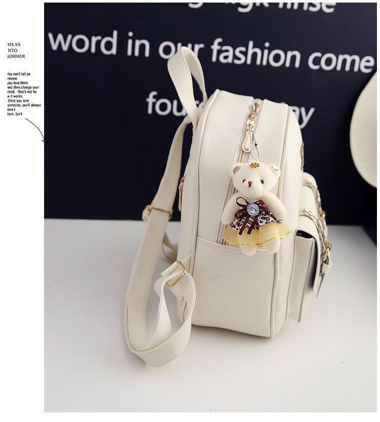 Girl's Leather Backpack