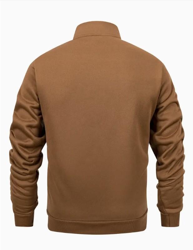 Men's Fleece Plain Zipper Track Suit