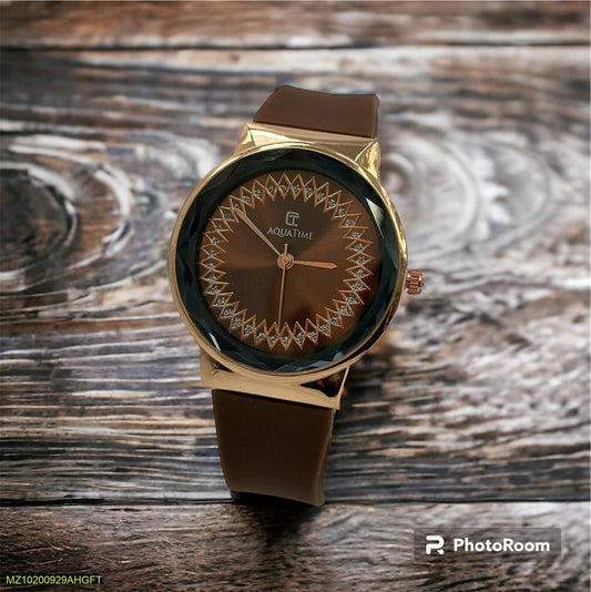 Aqua Time Premum watach with gold and black combination