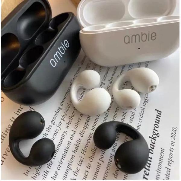 Black and white wireless earbuds with charging case Black and White colors available