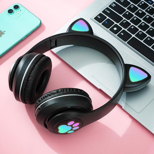 Black Long-Lasting Battery With Fast Charge Headphone