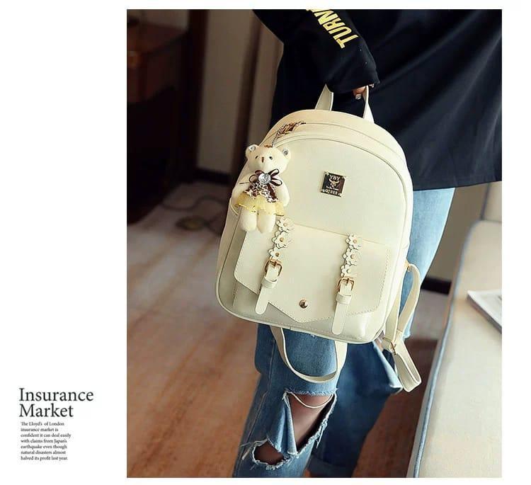 Girl's Leather Backpack
