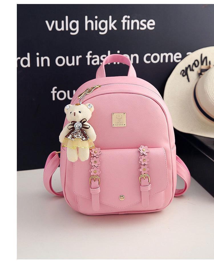 Girl's Leather Backpack