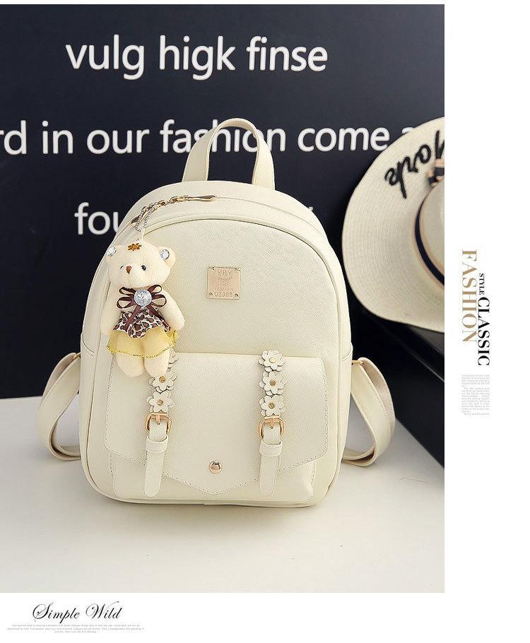 Girl's Leather Backpack