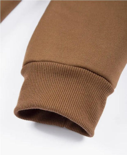 Men's Fleece Plain Zipper Track Suit